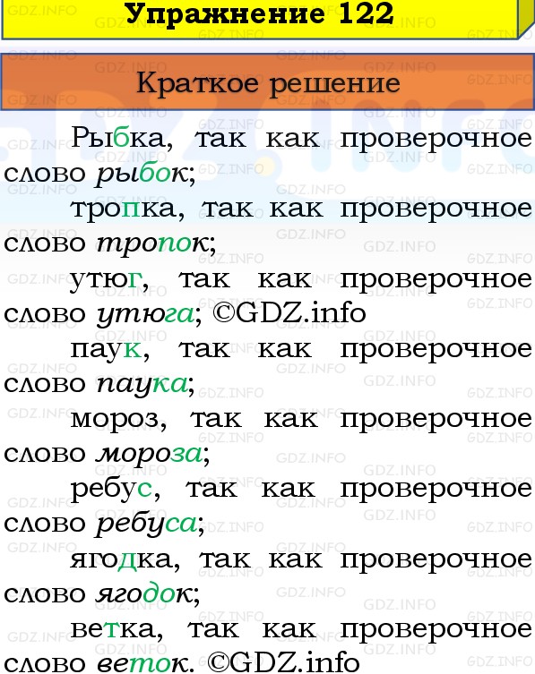 Фото решения 1: Номер №122, Часть 1 из ГДЗ по Русскому языку 3 класс: Канакина В.П. 2019г. Фото решения 1: Номер №122, Часть 1 из ГДЗ по Русскому языку 3 класс: Канакина В.П. 2019г.