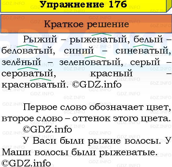 Фото решения 1: Номер №176, Часть 1 из ГДЗ по Русскому языку 3 класс: Канакина В.П. 2019г. Фото решения 1: Номер №176, Часть 1 из ГДЗ по Русскому языку 3 класс: Канакина В.П. 2019г.