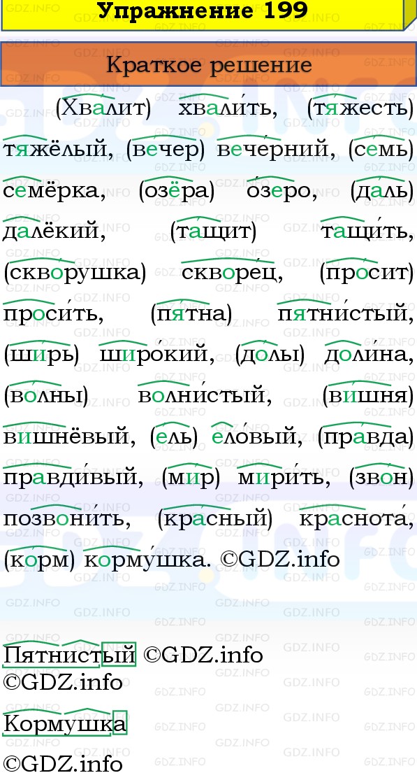 Фото решения 1: Номер №199, Часть 1 из ГДЗ по Русскому языку 3 класс: Канакина В.П. 2019г. Фото решения 1: Номер №199, Часть 1 из ГДЗ по Русскому языку 3 класс: Канакина В.П. 2019г.