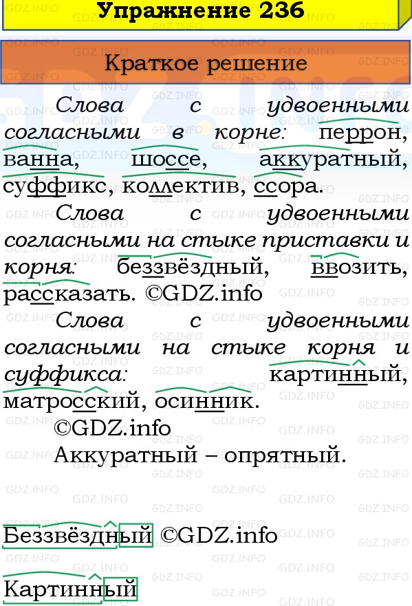 Фото решения 1: Номер №236, Часть 1 из ГДЗ по Русскому языку 3 класс: Канакина В.П. 2019г. Фото решения 1: Номер №236, Часть 1 из ГДЗ по Русскому языку 3 класс: Канакина В.П. 2019г.