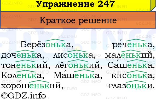 Фото решения 1: Номер №247, Часть 1 из ГДЗ по Русскому языку 3 класс: Канакина В.П. 2019г. Фото решения 1: Номер №247, Часть 1 из ГДЗ по Русскому языку 3 класс: Канакина В.П. 2019г.