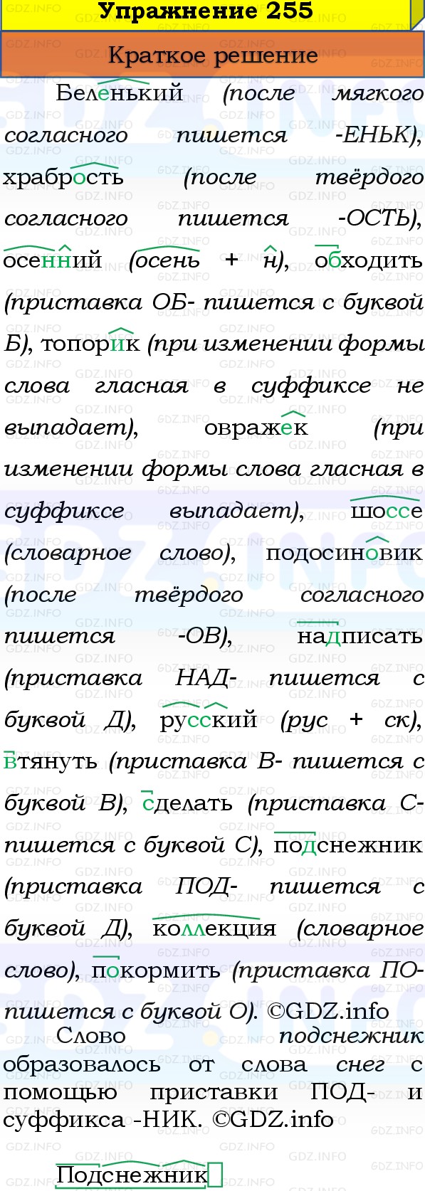 Фото решения 1: Номер №255, Часть 1 из ГДЗ по Русскому языку 3 класс: Канакина В.П. 2019г. Фото решения 1: Номер №255, Часть 1 из ГДЗ по Русскому языку 3 класс: Канакина В.П. 2019г.
