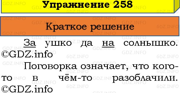 Фото решения 1: Номер №258, Часть 1 из ГДЗ по Русскому языку 3 класс: Канакина В.П. 2019г. Фото решения 1: Номер №258, Часть 1 из ГДЗ по Русскому языку 3 класс: Канакина В.П. 2019г.