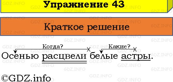 Фото решения 1: Номер №43, Часть 1 из ГДЗ по Русскому языку 3 класс: Канакина В.П. 2019г. Фото решения 1: Номер №43, Часть 1 из ГДЗ по Русскому языку 3 класс: Канакина В.П. 2019г.