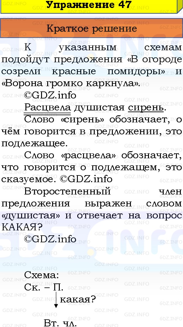 Фото решения 1: Номер №47, Часть 1 из ГДЗ по Русскому языку 3 класс: Канакина В.П. 2019г. Фото решения 1: Номер №47, Часть 1 из ГДЗ по Русскому языку 3 класс: Канакина В.П. 2019г.