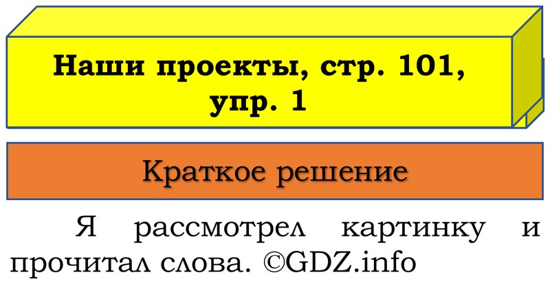 Фото решения 1: Наши проекты, страница 101 №1, Часть 1 из ГДЗ по Русскому языку 3 класс: Канакина В.П. 2019г. Фото решения 1: Наши проекты, страница 101 №1, Часть 1 из ГДЗ по Русскому языку 3 класс: Канакина В.П. 2019г.