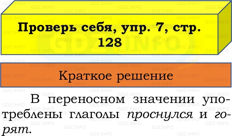 Фото решения 1: Проверь себя, страница 128 №7, Часть 2 из ГДЗ по Русскому языку 3 класс: Канакина В.П. 2019г. Фото решения 1: Проверь себя, страница 128 №7, Часть 2 из ГДЗ по Русскому языку 3 класс: Канакина В.П. 2019г.