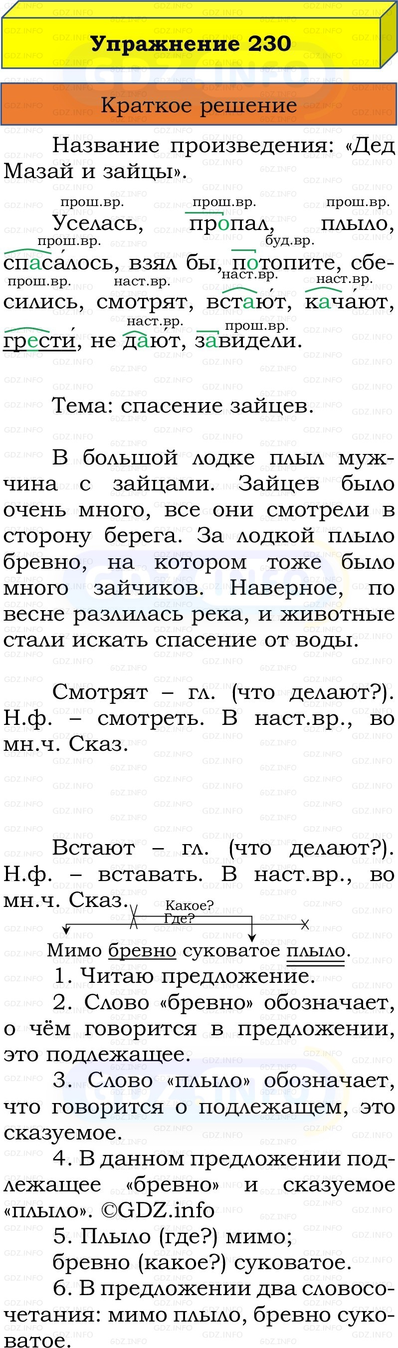 Фото решения 1: Номер №233, Часть 2 из ГДЗ по Русскому языку 3 класс: Канакина В.П. 2019г.