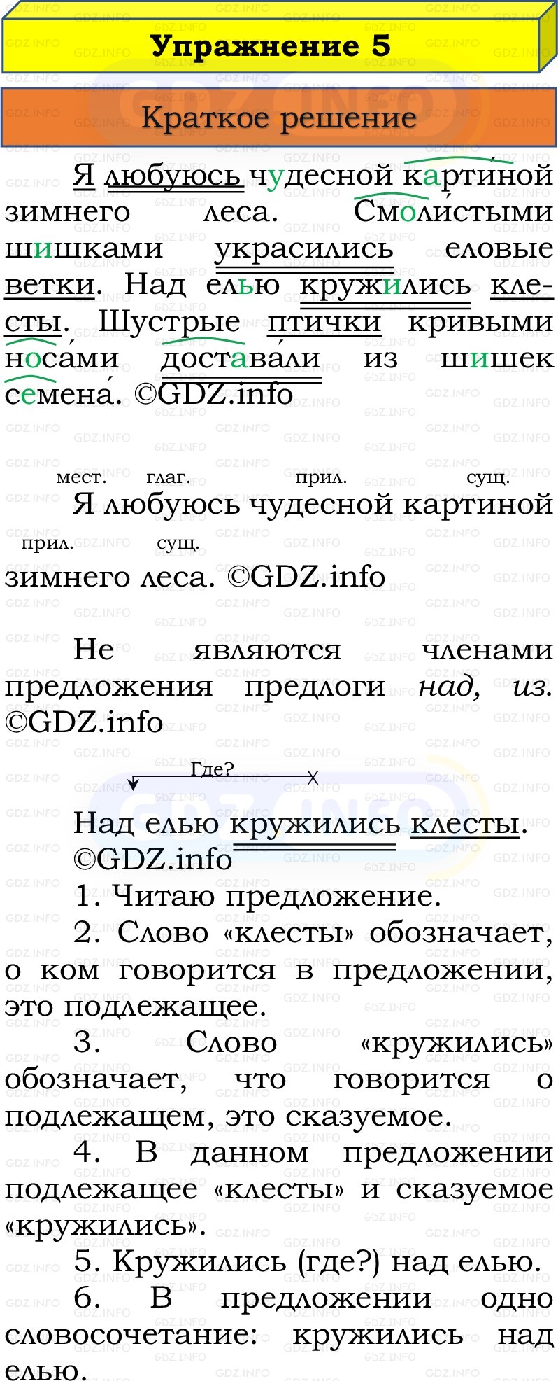 Фото решения 1: Номер №5, Часть 2 из ГДЗ по Русскому языку 3 класс: Канакина В.П. 2019г. Фото решения 1: Номер №5, Часть 2 из ГДЗ по Русскому языку 3 класс: Канакина В.П. 2019г.