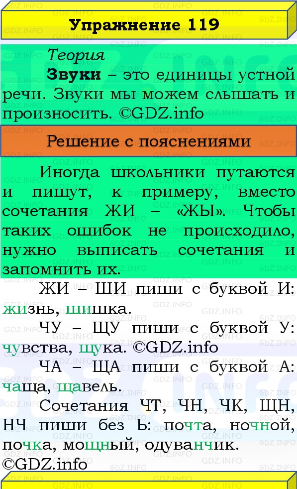 Фото решения 3: Номер №119, Часть 1 из ГДЗ по Русскому языку 3 класс: Канакина В.П. 2019г. Фото решения 3: Номер №119, Часть 1 из ГДЗ по Русскому языку 3 класс: Канакина В.П. 2019г.
