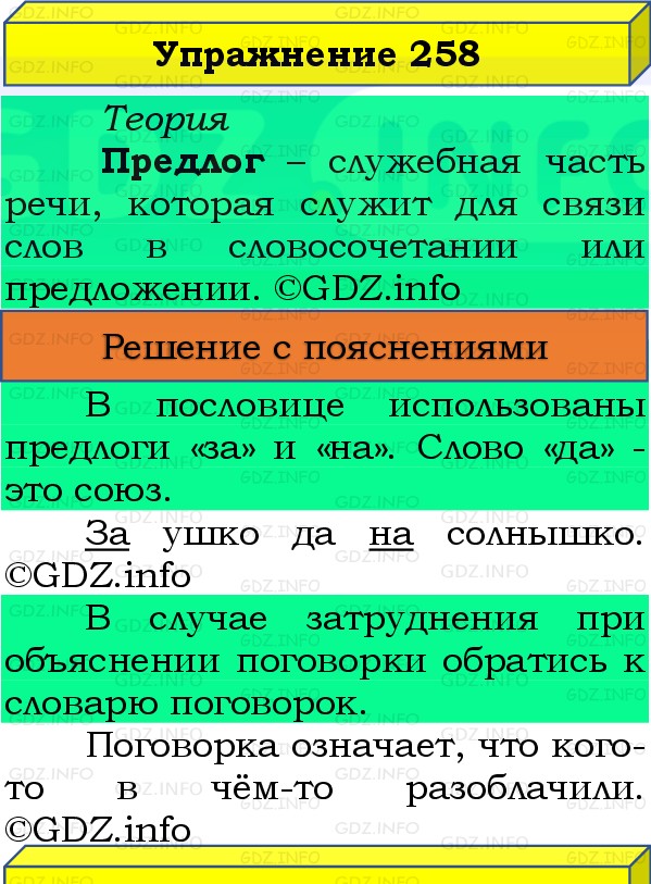 Фото решения 3: Номер №258, Часть 1 из ГДЗ по Русскому языку 3 класс: Канакина В.П. 2019г. Фото решения 3: Номер №258, Часть 1 из ГДЗ по Русскому языку 3 класс: Канакина В.П. 2019г.