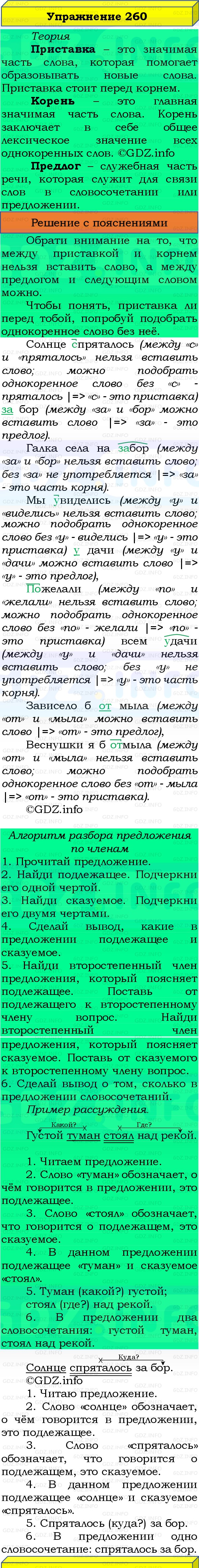 Фото решения 3: Номер №260, Часть 1 из ГДЗ по Русскому языку 3 класс: Канакина В.П. 2019г. Фото решения 3: Номер №260, Часть 1 из ГДЗ по Русскому языку 3 класс: Канакина В.П. 2019г.