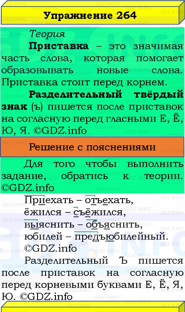 Фото решения 3: Номер №264, Часть 1 из ГДЗ по Русскому языку 3 класс: Канакина В.П. 2019г. Фото решения 3: Номер №264, Часть 1 из ГДЗ по Русскому языку 3 класс: Канакина В.П. 2019г.