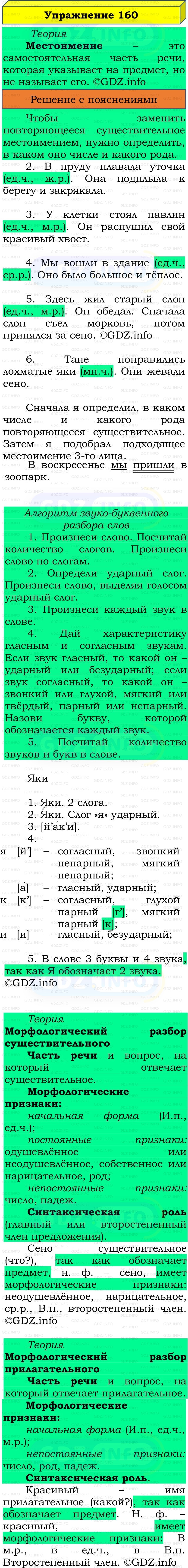 Фото решения 3: Номер №166, Часть 2 из ГДЗ по Русскому языку 3 класс: Канакина В.П. 2019г.