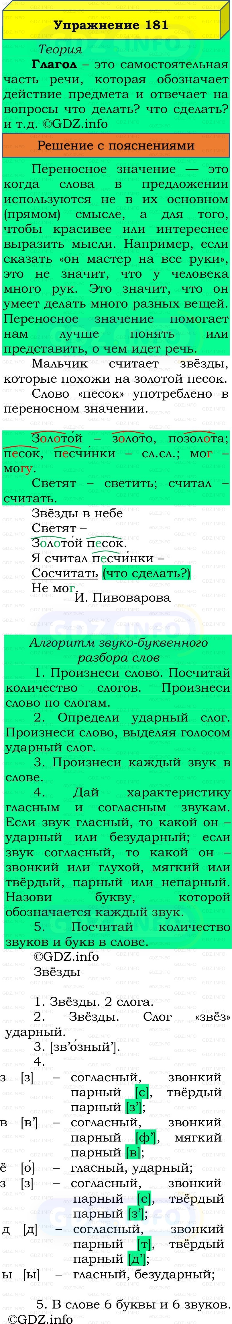Фото решения 3: Номер №185, Часть 2 из ГДЗ по Русскому языку 3 класс: Канакина В.П. 2019г.
