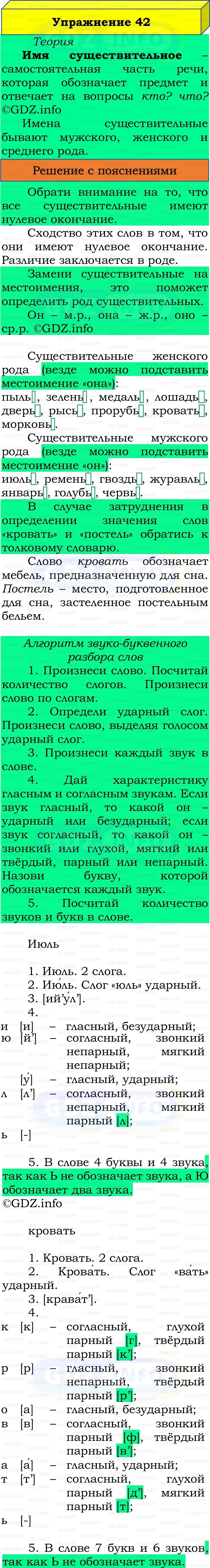 Фото решения 3: Номер №42, Часть 2 из ГДЗ по Русскому языку 3 класс: Канакина В.П. 2019г. Фото решения 3: Номер №42, Часть 2 из ГДЗ по Русскому языку 3 класс: Канакина В.П. 2019г.