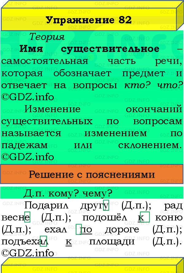 Фото решения 3: Номер №82, Часть 2 из ГДЗ по Русскому языку 3 класс: Канакина В.П. 2019г. Фото решения 3: Номер №82, Часть 2 из ГДЗ по Русскому языку 3 класс: Канакина В.П. 2019г.