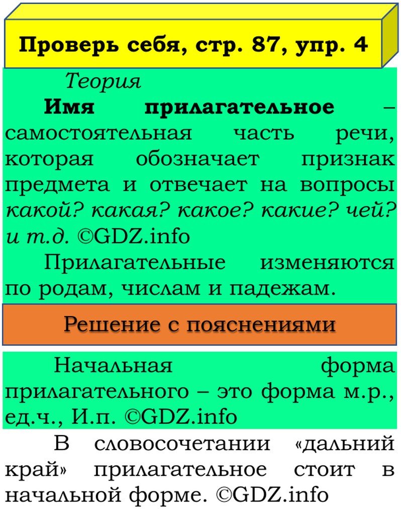 Фото решения 3: Проверь себя, страница 87 №5, Часть 2 из ГДЗ по Русскому языку 3 класс: Канакина В.П. 2019г. Фото решения 3: Проверь себя, страница 87 №5, Часть 2 из ГДЗ по Русскому языку 3 класс: Канакина В.П. 2019г.