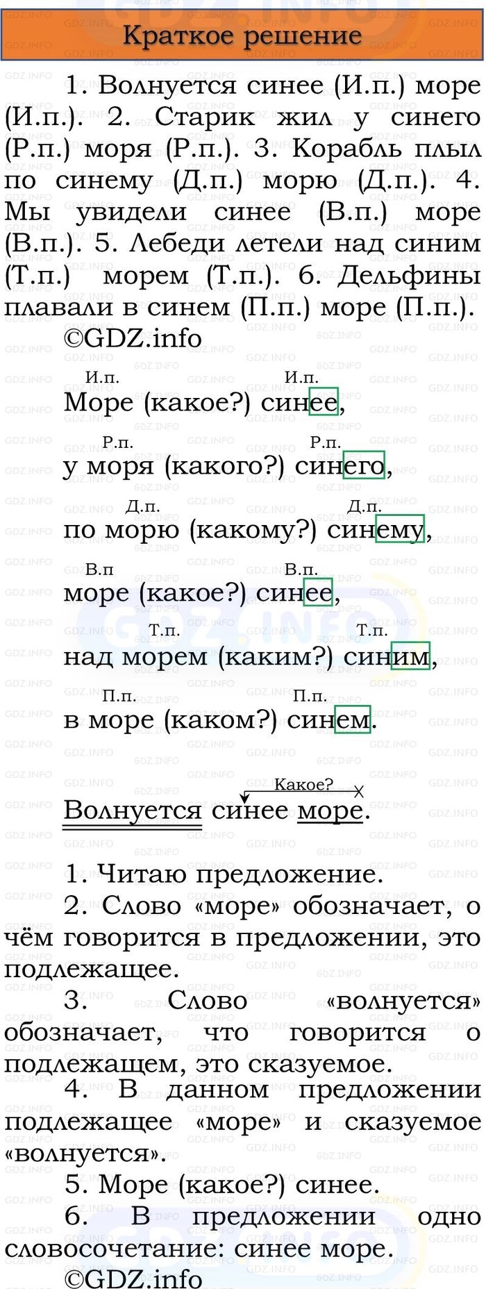Фото решения 1: Номер №140, Часть 2 из ГДЗ по Русскому языку 3 класс: Канакина В.П. 2023г.
