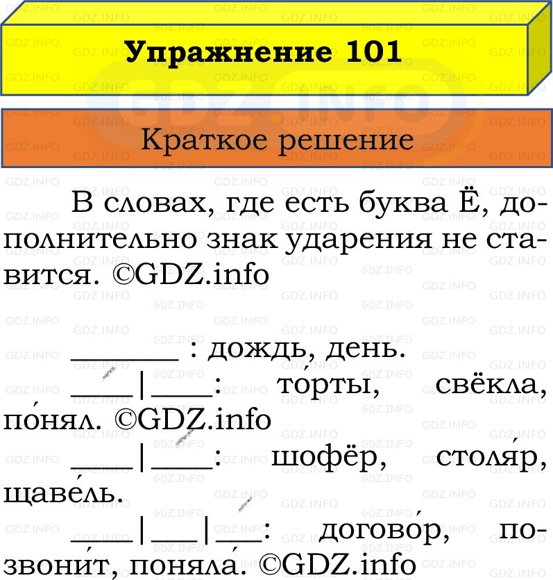Фото решения 1: Номер №101, Часть 1 из ГДЗ по Русскому языку 2 класс: Канакина В.П. 2022г. Фото решения 1: Номер №101, Часть 1 из ГДЗ по Русскому языку 2 класс: Канакина В.П. 2022г.