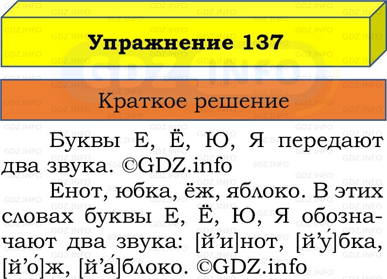 Фото решения 1: Номер №137, Часть 1 из ГДЗ по Русскому языку 2 класс: Канакина В.П. 2022г. Фото решения 1: Номер №137, Часть 1 из ГДЗ по Русскому языку 2 класс: Канакина В.П. 2022г.