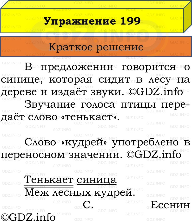 Фото решения 1: Номер №199, Часть 1 из ГДЗ по Русскому языку 2 класс: Канакина В.П. 2022г. Фото решения 1: Номер №199, Часть 1 из ГДЗ по Русскому языку 2 класс: Канакина В.П. 2022г.
