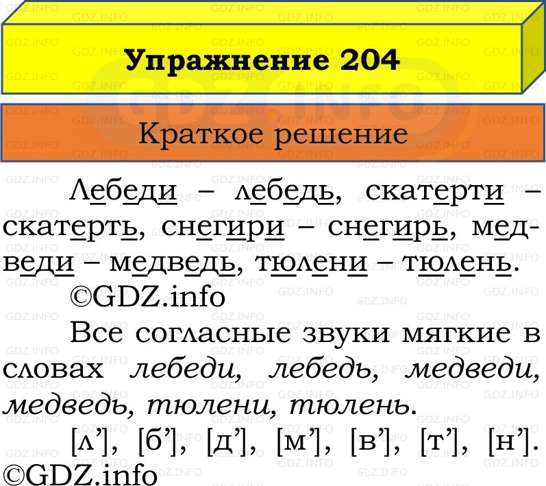 Фото решения 1: Номер №204, Часть 1 из ГДЗ по Русскому языку 2 класс: Канакина В.П. 2022г. Фото решения 1: Номер №204, Часть 1 из ГДЗ по Русскому языку 2 класс: Канакина В.П. 2022г.