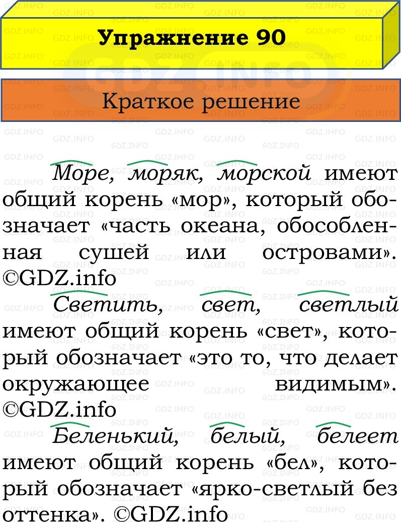 Фото решения 1: Номер №90, Часть 1 из ГДЗ по Русскому языку 2 класс: Канакина В.П. 2022г. Фото решения 1: Номер №90, Часть 1 из ГДЗ по Русскому языку 2 класс: Канакина В.П. 2022г.