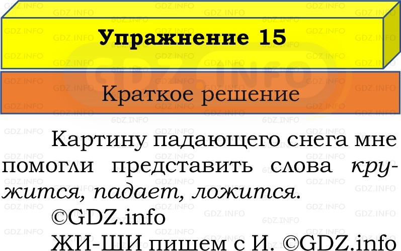Фото решения 1: Номер №15, Часть 2 из ГДЗ по Русскому языку 2 класс: Канакина В.П. 2022г. Фото решения 1: Номер №15, Часть 2 из ГДЗ по Русскому языку 2 класс: Канакина В.П. 2022г.