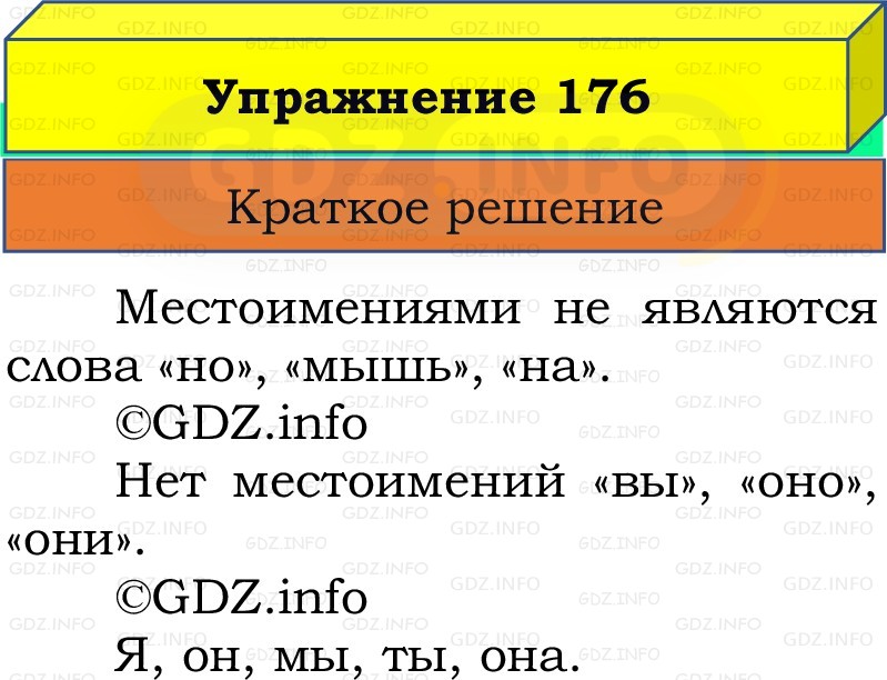 Фото решения 1: Номер №176, Часть 2 из ГДЗ по Русскому языку 2 класс: Канакина В.П. 2022г.