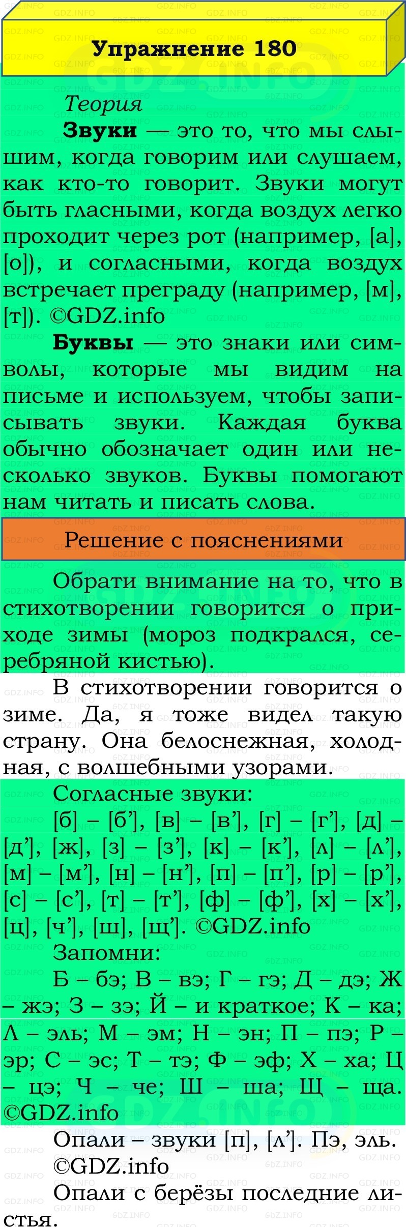 Фото решения 2: Номер №180, Часть 1 из ГДЗ по Русскому языку 2 класс: Канакина В.П. 2022г. Фото решения 2: Номер №180, Часть 1 из ГДЗ по Русскому языку 2 класс: Канакина В.П. 2022г.