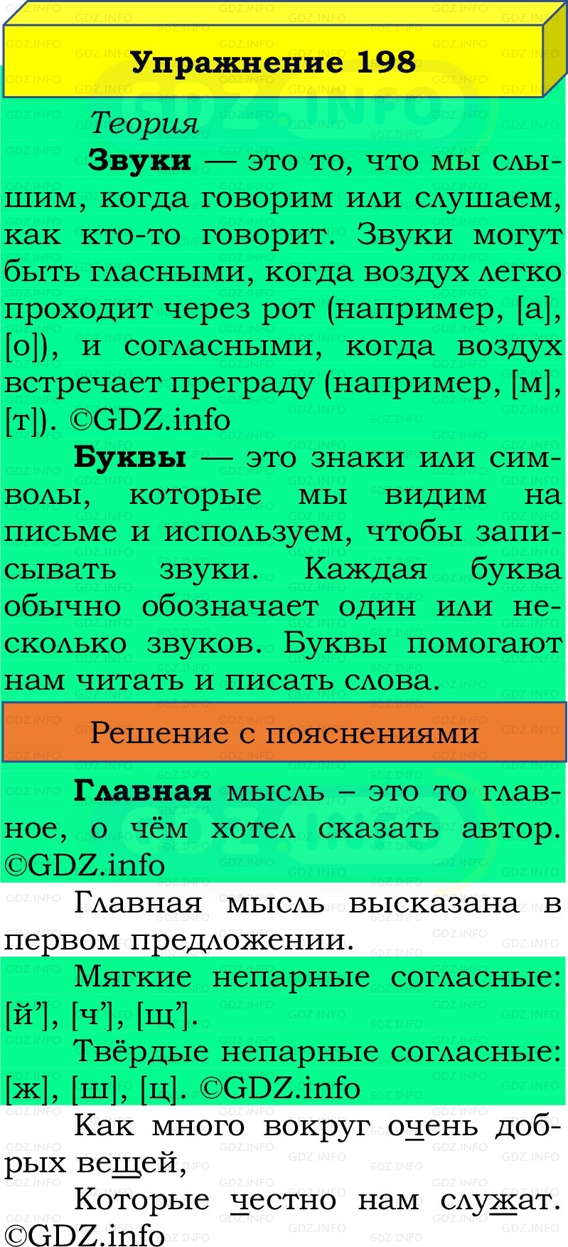 Фото решения 2: Номер №198, Часть 1 из ГДЗ по Русскому языку 2 класс: Канакина В.П. 2022г. Фото решения 2: Номер №198, Часть 1 из ГДЗ по Русскому языку 2 класс: Канакина В.П. 2022г.