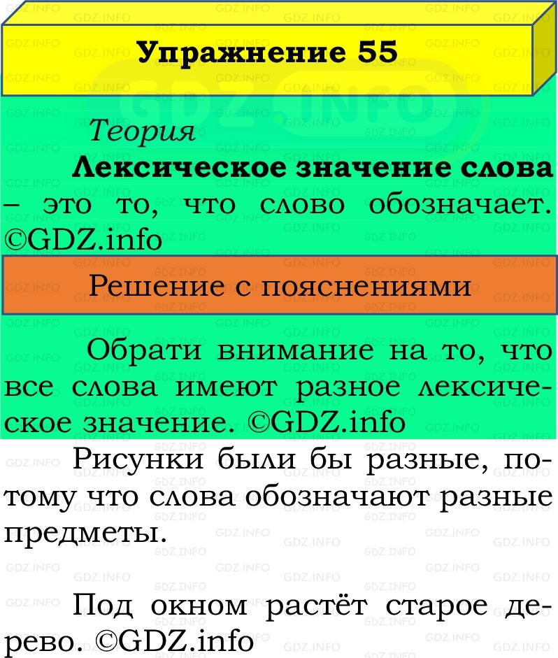 Фото решения 2: Номер №55, Часть 1 из ГДЗ по Русскому языку 2 класс: Канакина В.П. 2022г. Фото решения 2: Номер №55, Часть 1 из ГДЗ по Русскому языку 2 класс: Канакина В.П. 2022г.