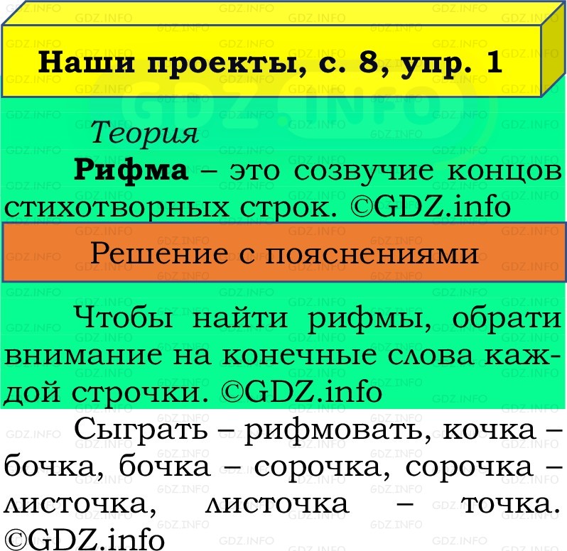 Фото решения 2: Наши проекты, страница 8 №1, Часть 2 из ГДЗ по Русскому языку 2 класс: Канакина В.П. 2022г. Фото решения 2: Наши проекты, страница 8 №1, Часть 2 из ГДЗ по Русскому языку 2 класс: Канакина В.П. 2022г.