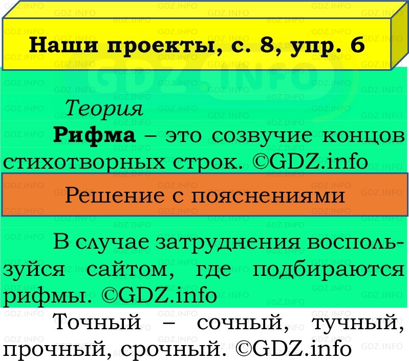 Фото решения 2: Наши проекты, страница 8 №6, Часть 2 из ГДЗ по Русскому языку 2 класс: Канакина В.П. 2022г. Фото решения 2: Наши проекты, страница 8 №6, Часть 2 из ГДЗ по Русскому языку 2 класс: Канакина В.П. 2022г.