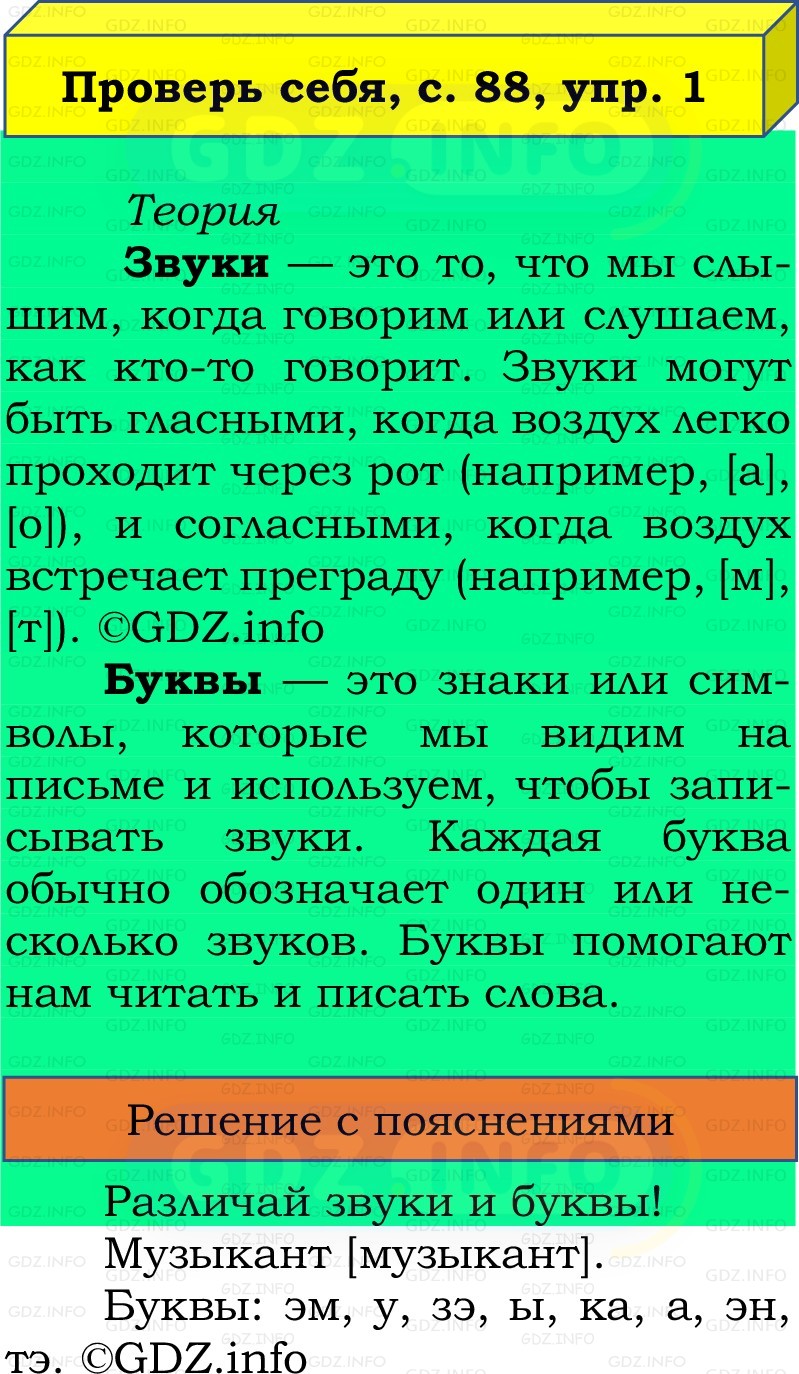 Фото решения 2: Проверь себя, страница 88 №1, Часть 1 из ГДЗ по Русскому языку 2 класс: Канакина В.П. 2022г. Фото решения 2: Проверь себя, страница 88 №1, Часть 1 из ГДЗ по Русскому языку 2 класс: Канакина В.П. 2022г.